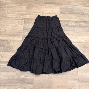 Rampage tiered maxi skirt